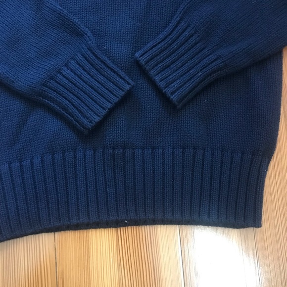 Polo Ralph Lauren cotton navy sweater pullover EUC 8 - Picture 4 of 4
